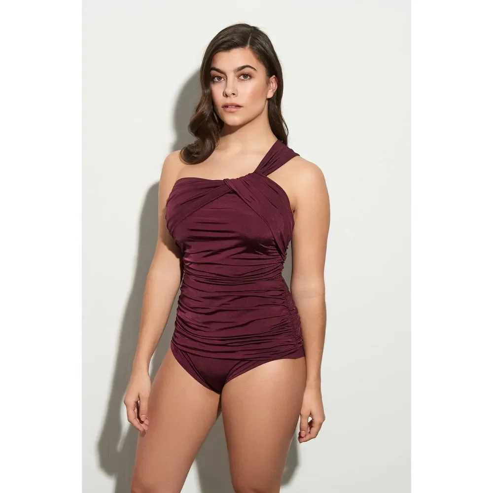 Tempt me Cute And Sexy Ruched Swim Top Tummy Control Tankini Top size XS